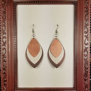 💎Handmade Leather 3-layer Earrings
